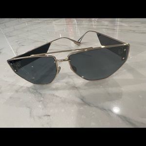 Dior - DIOR Clan 2, Pilot Metal Women Sunglasses Black and Gold